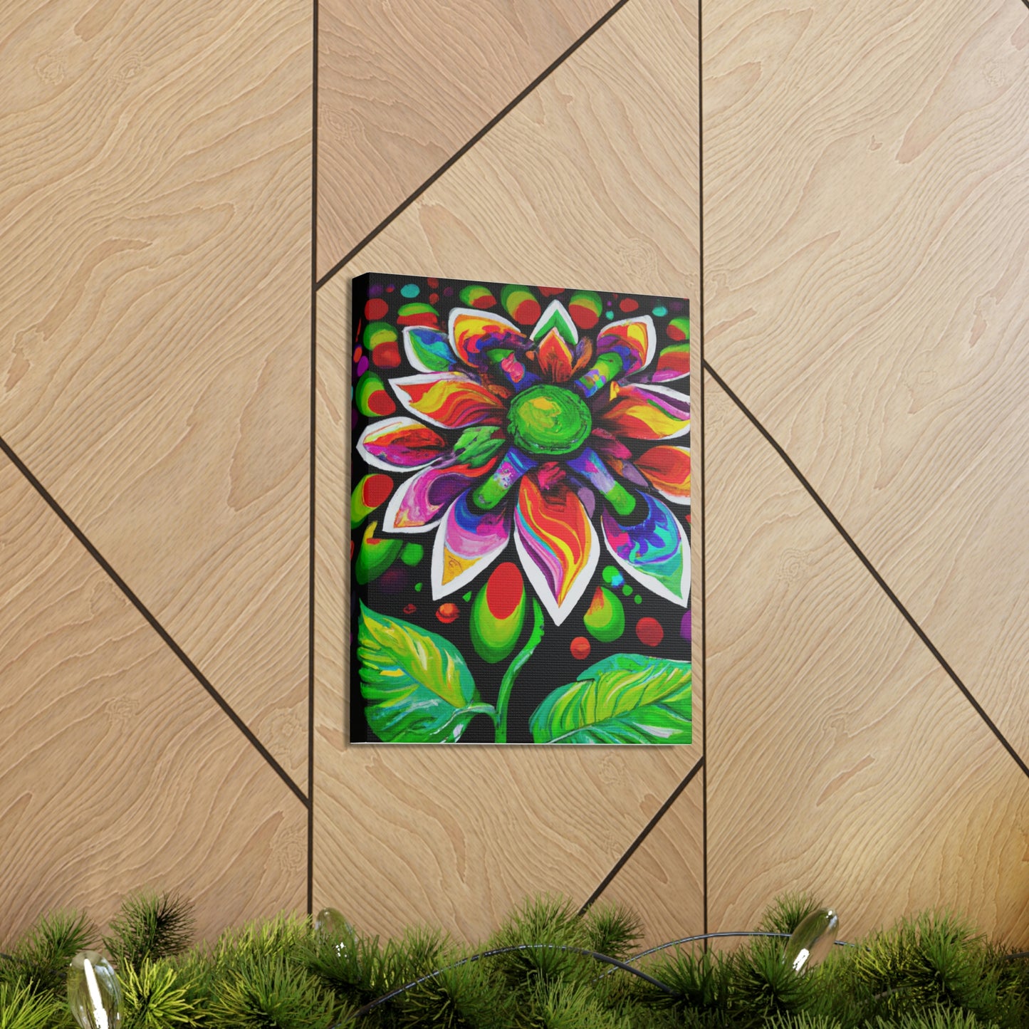 Vibrant Bloom. - Canvas