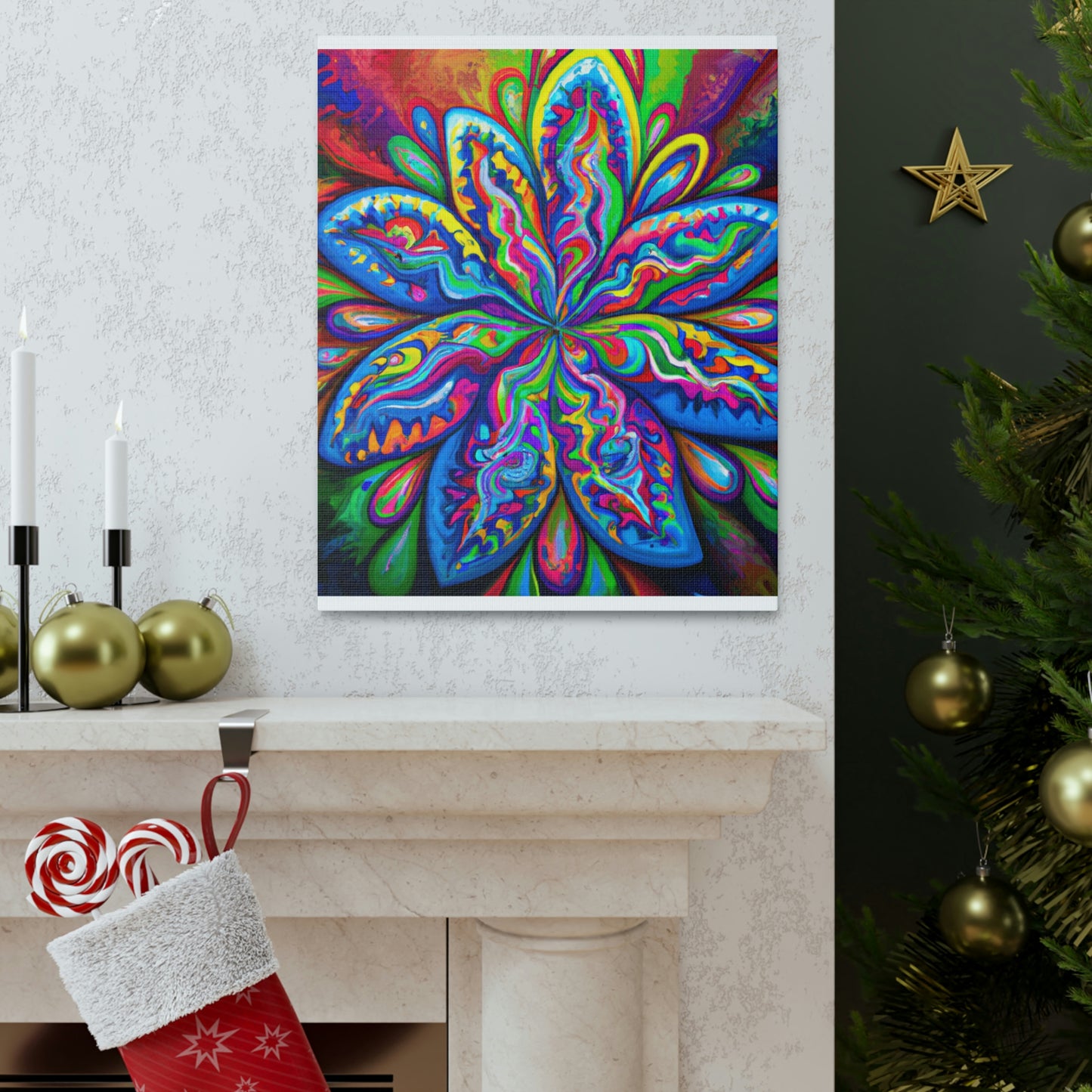 Psychedelic Bloom - Canvas