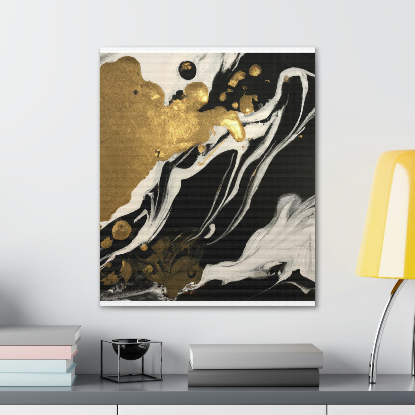 Gilded Mural Bliss - Canvas