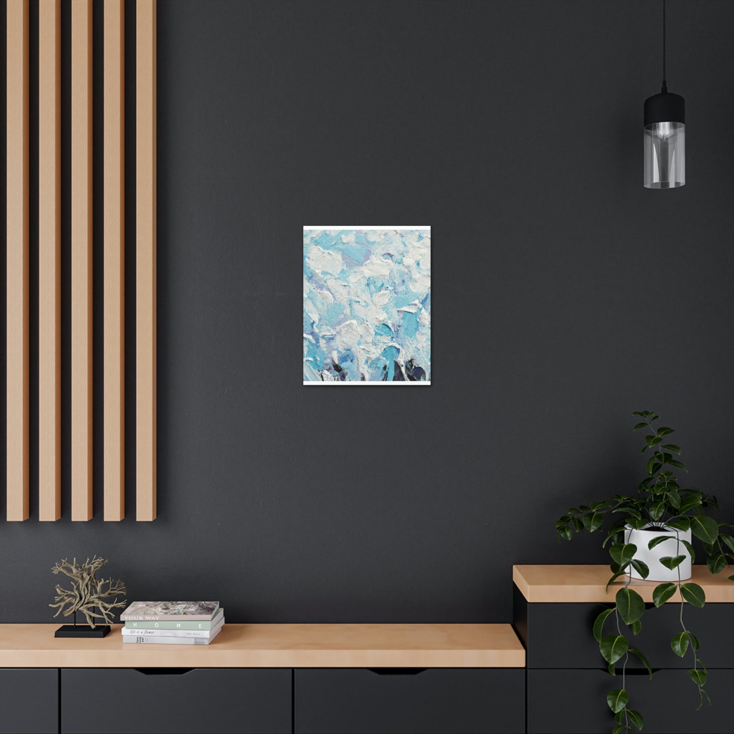 "Aqua Lace" - Canvas
