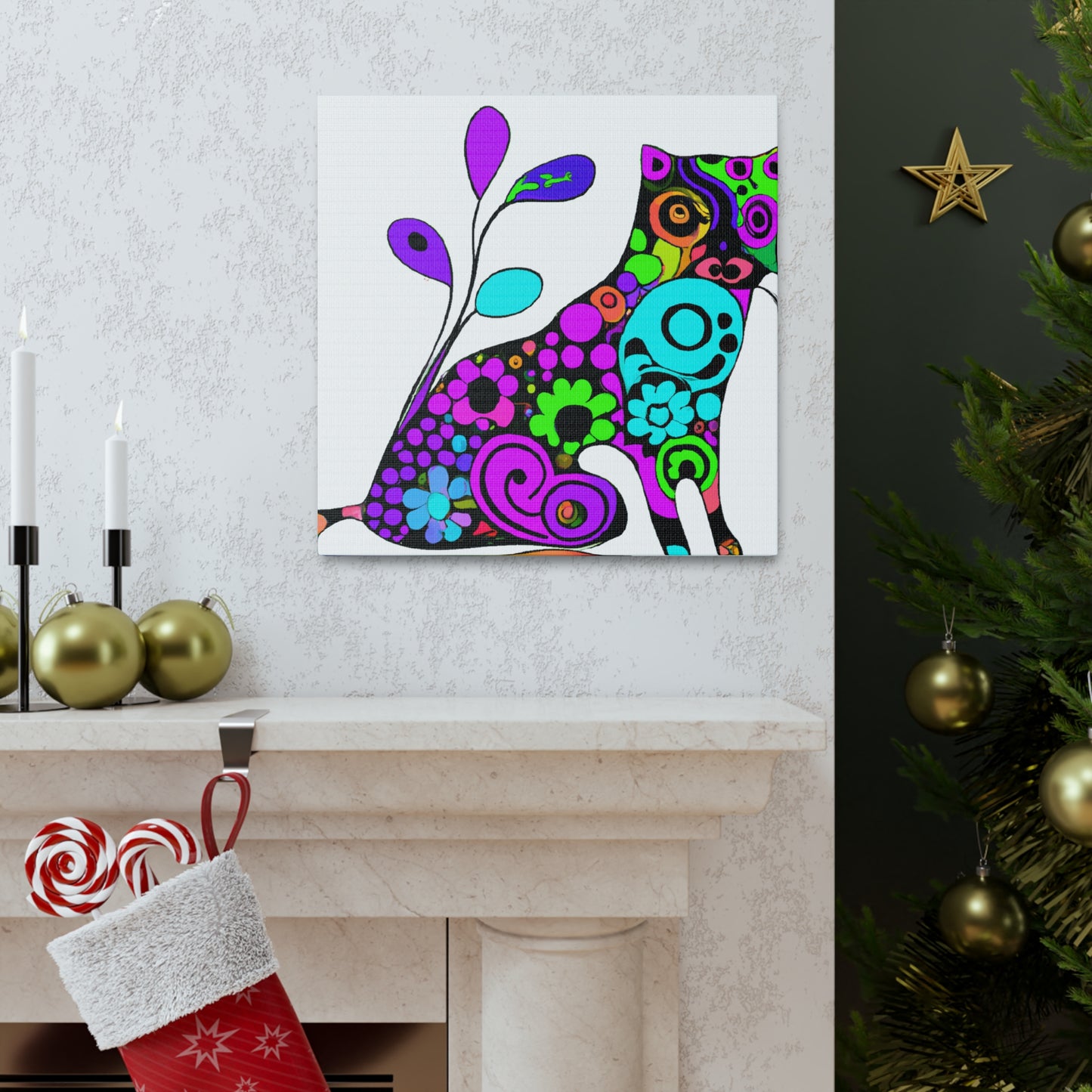 Flora Feline - Canvas