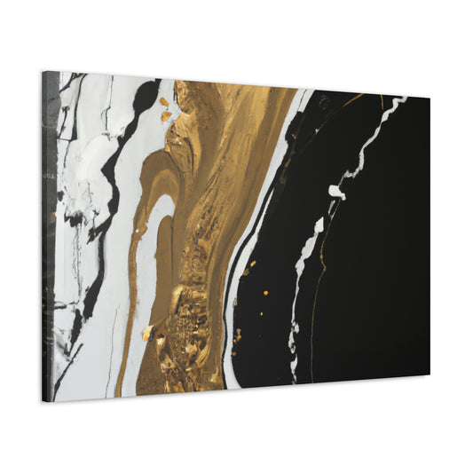 Golden Flow Fusion - Canvas