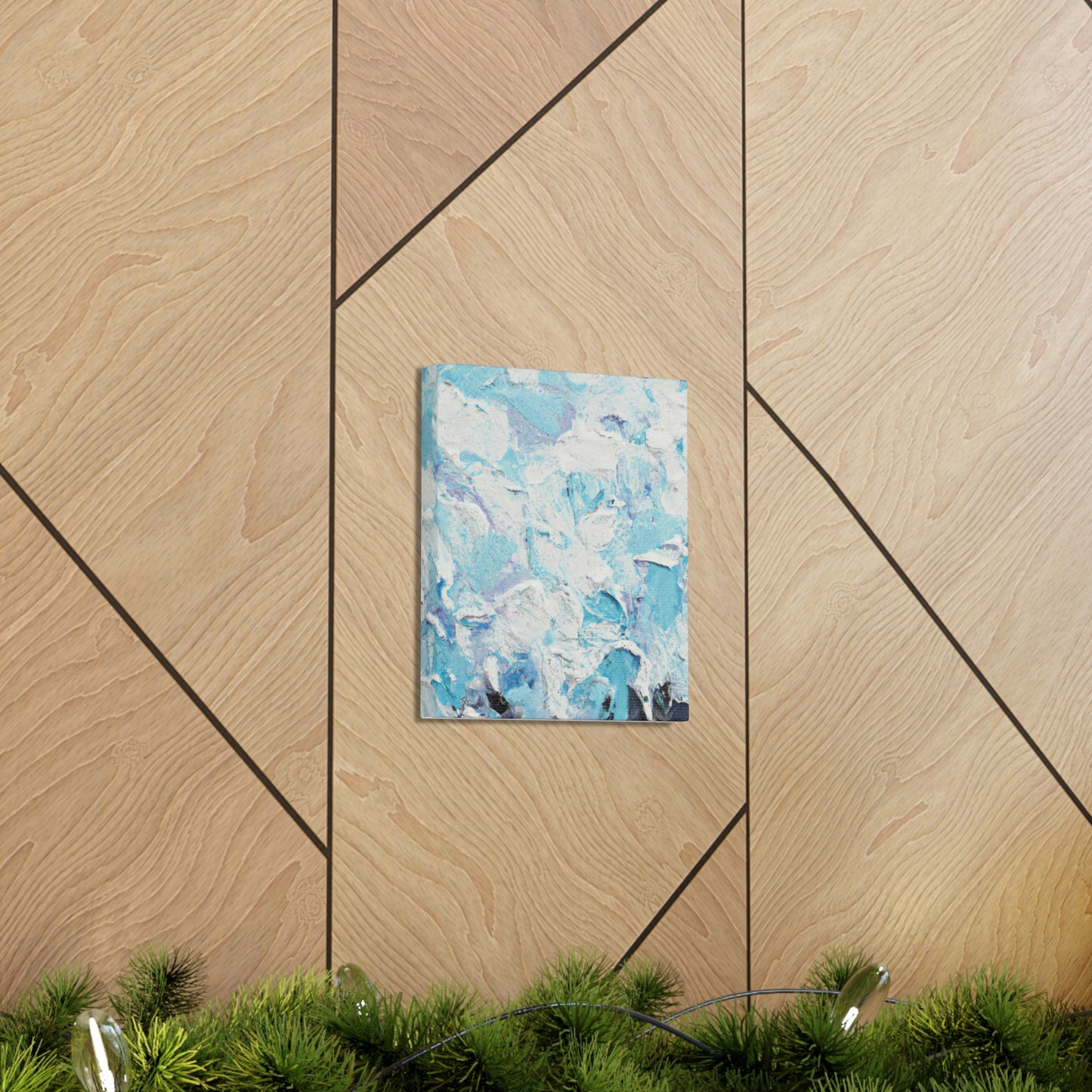 "Aqua Lace" - Canvas