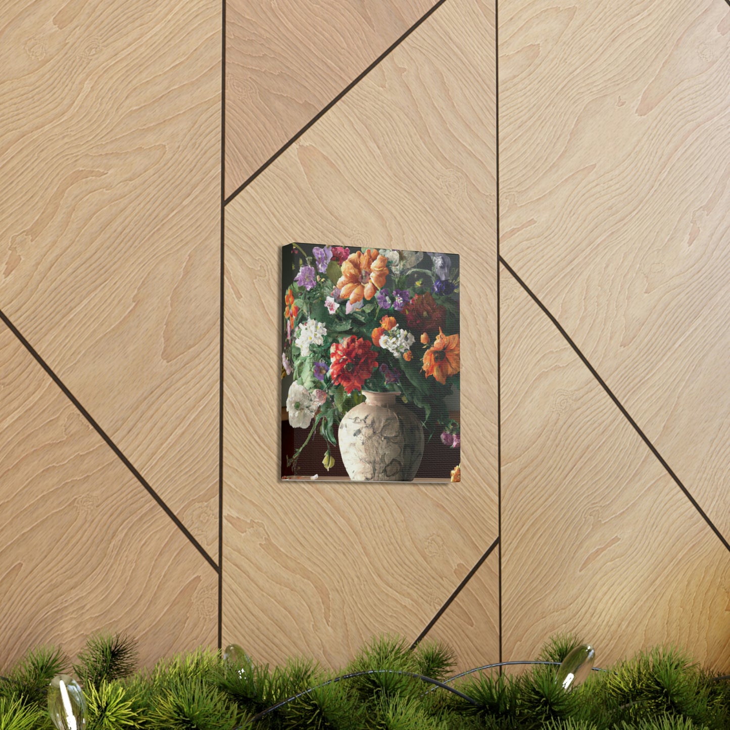 Vibrant Floral Bliss - Canvas