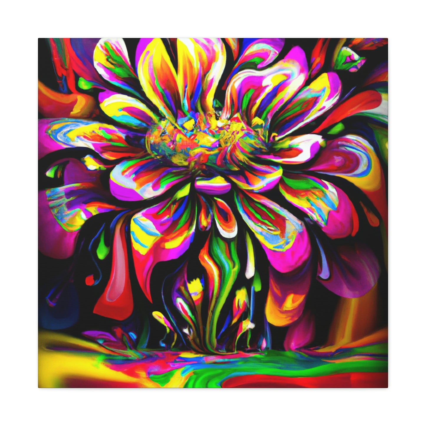 Groovy Bloom. - Canvas
