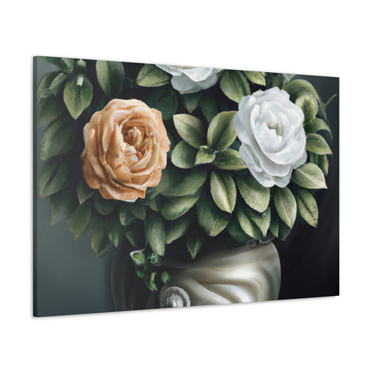 Glowing Floral Splendor. - Canvas