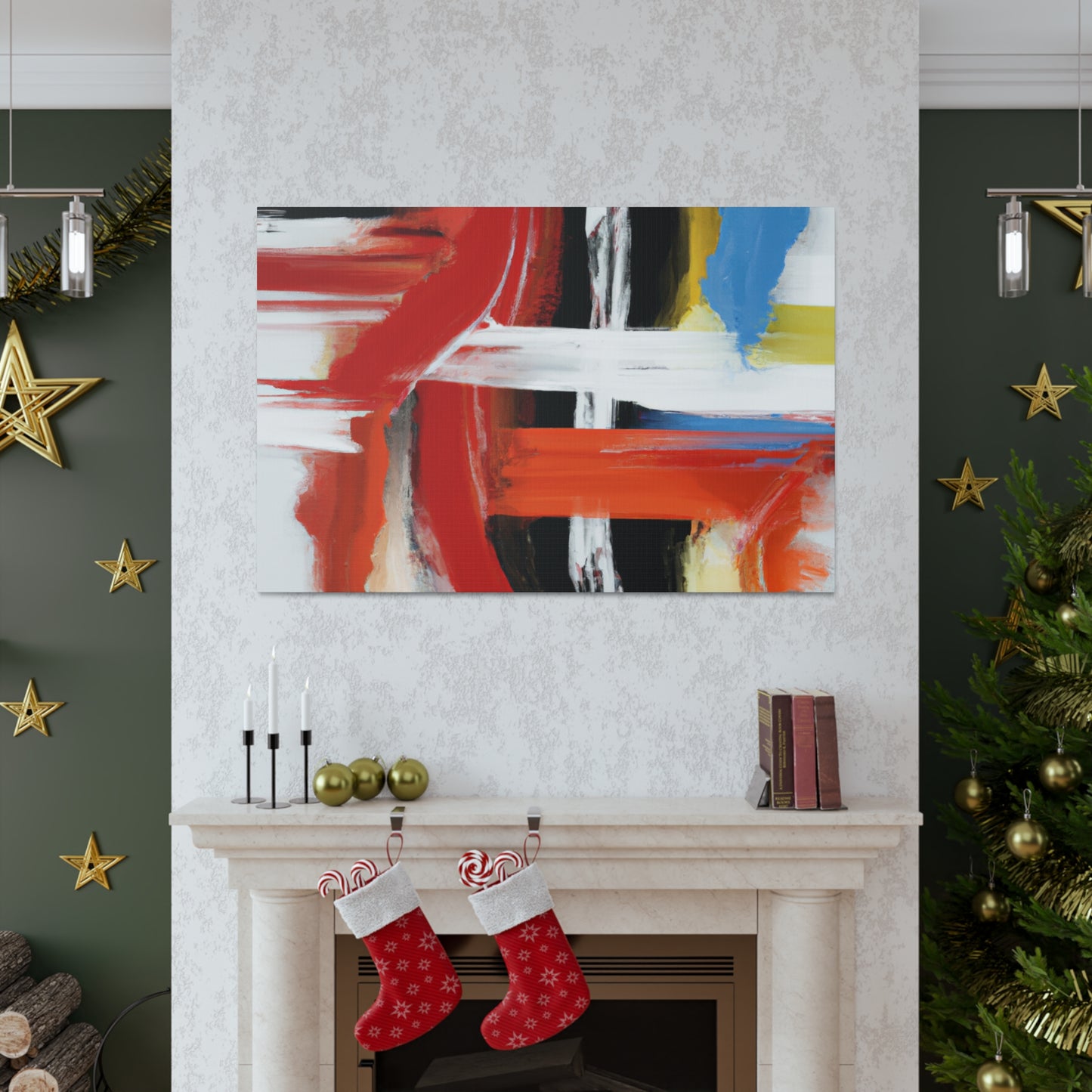 Vibrant Stroke Symphony - Canvas