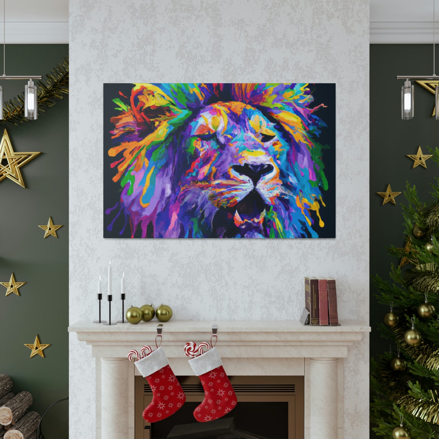 Lion Prismatic - Canvas
