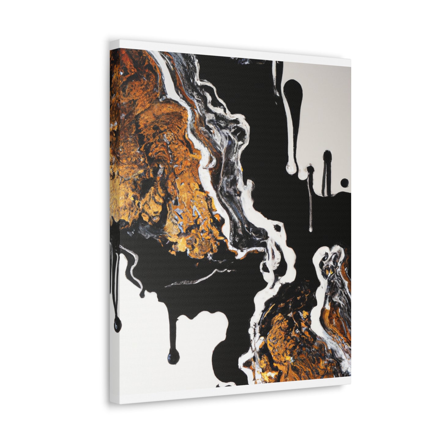 Golden Intricacy Flow. - Canvas