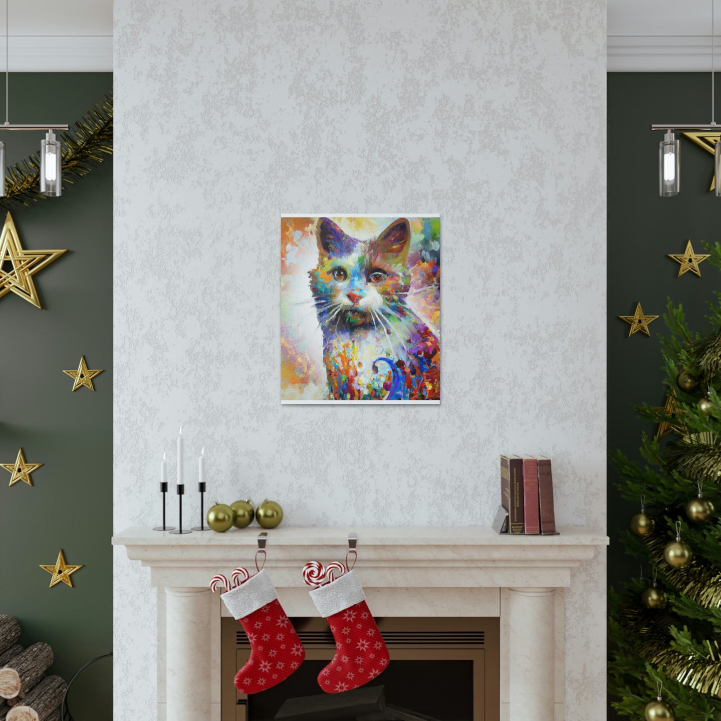 Bloomy Feline! - Canvas