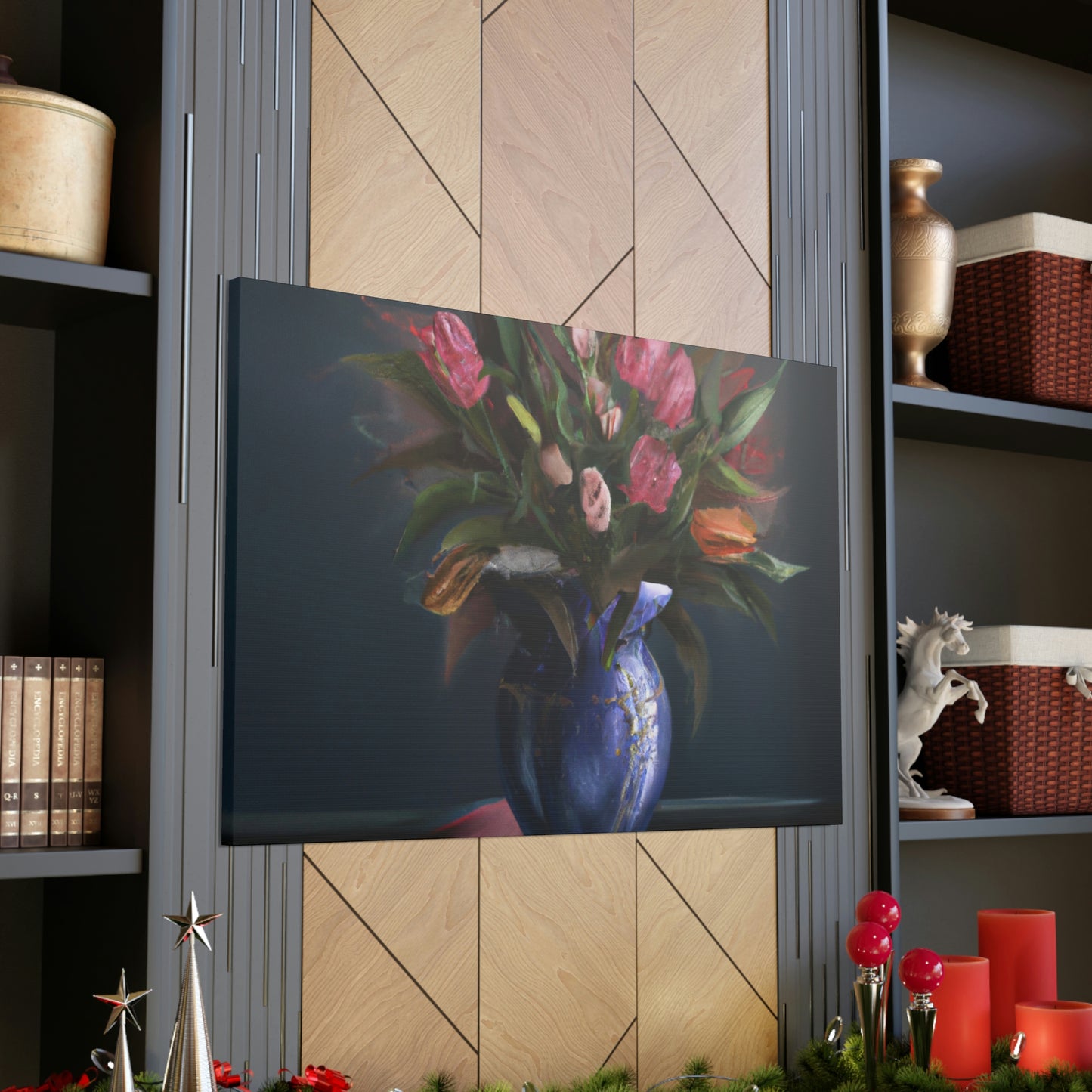 "Floral Finesse Flourish - Canvas