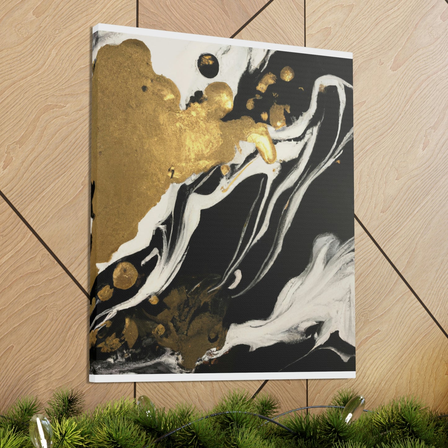 Gilded Mural Bliss - Canvas