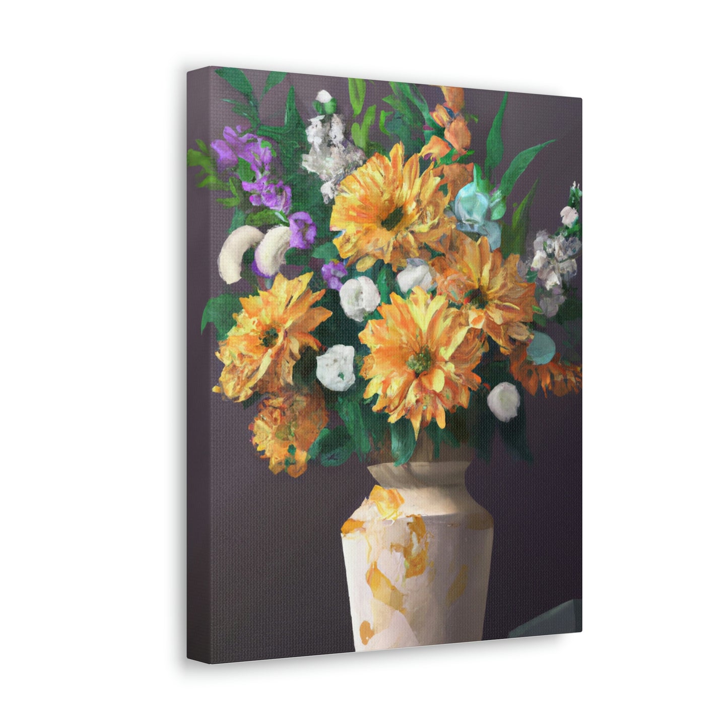 Vibrant Floral Dream - Canvas