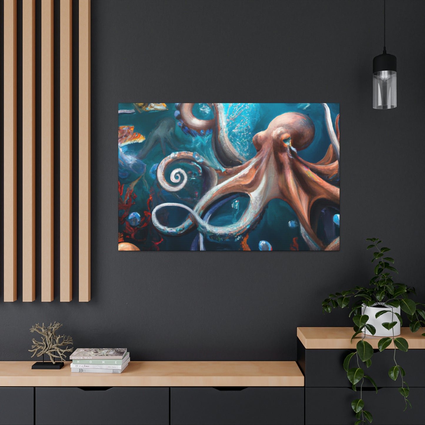 Ocean Marine Glow. - Canvas