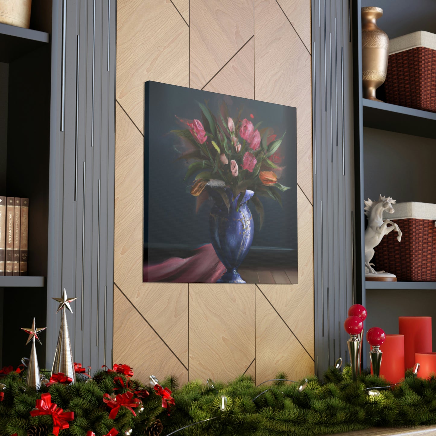 "Floral Finesse Flourish - Canvas