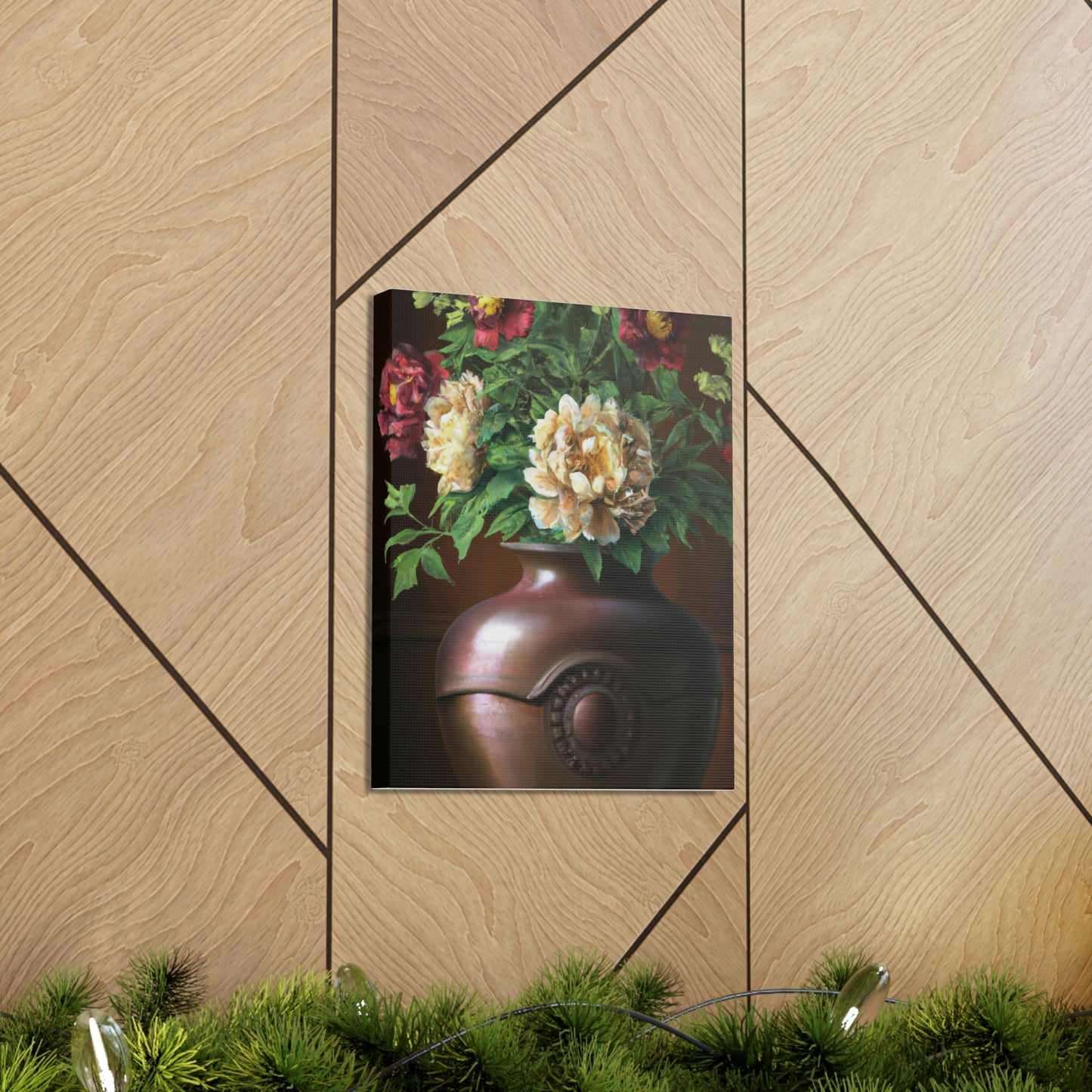 Vase Palette Flourish - Canvas