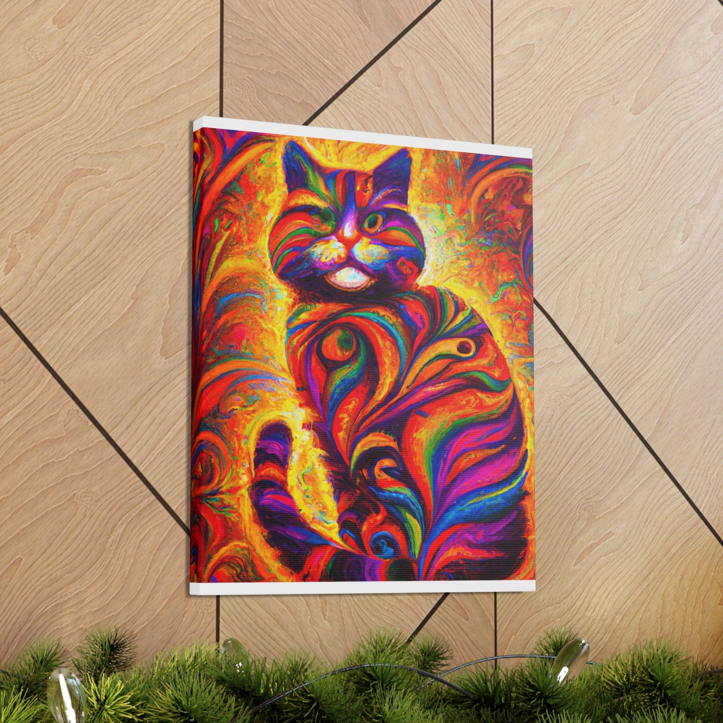 Feline Floral - Canvas
