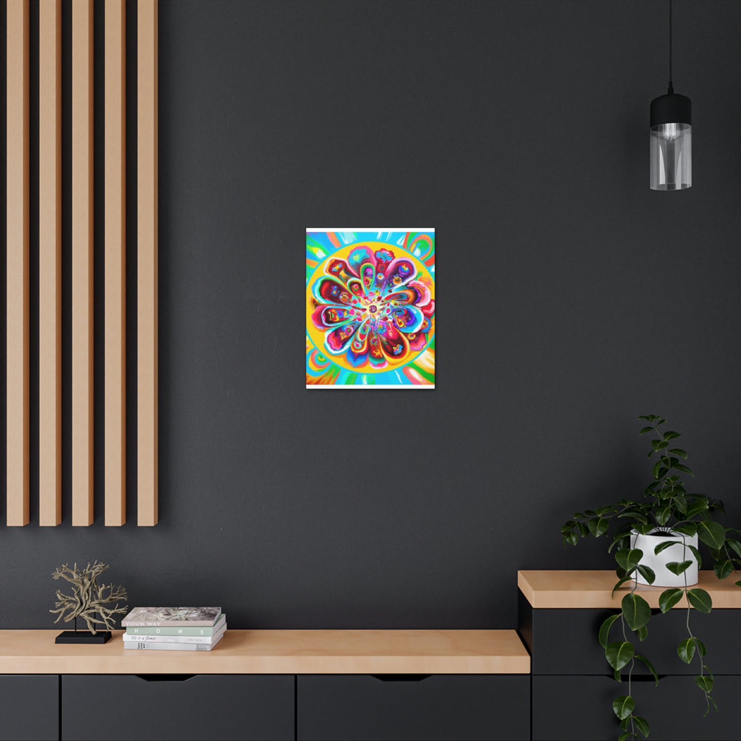 "Psychedelic Bloom" - Canvas