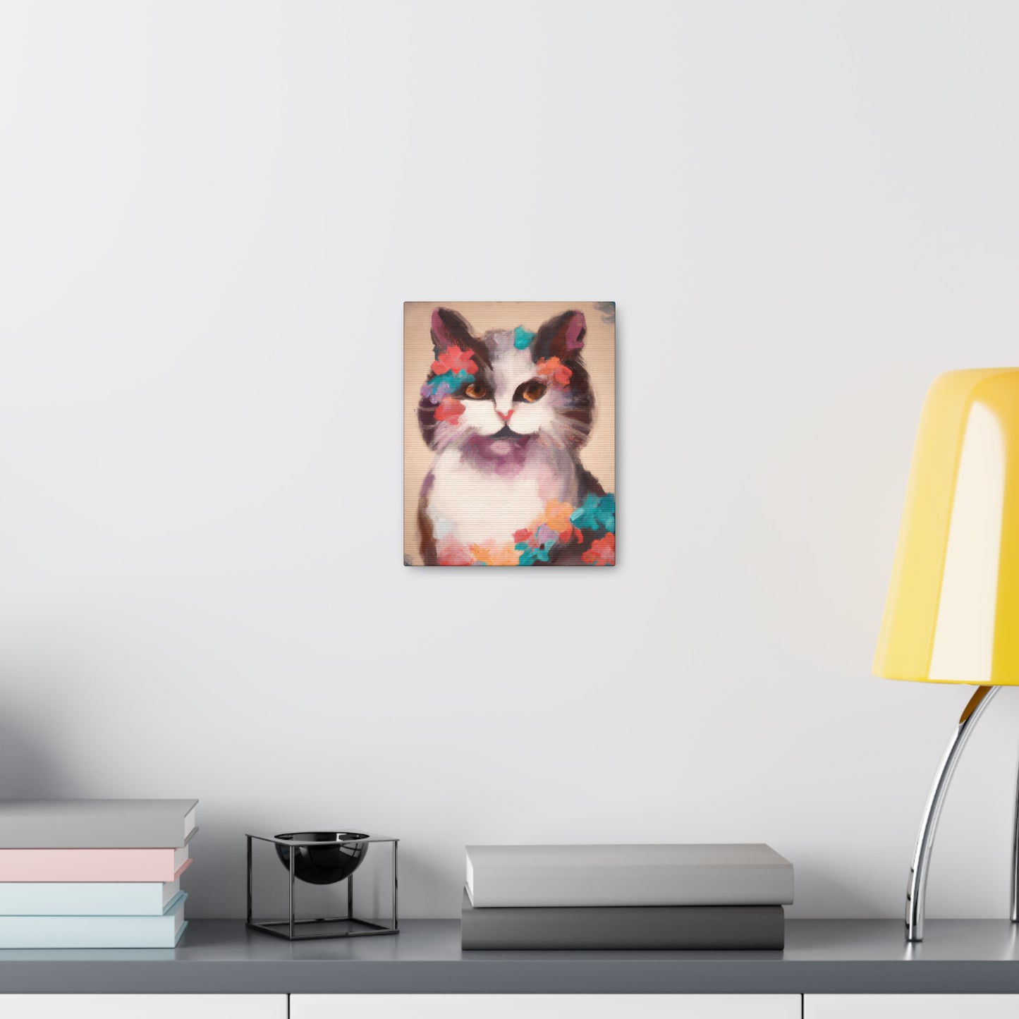 Kitty Blooms - Canvas