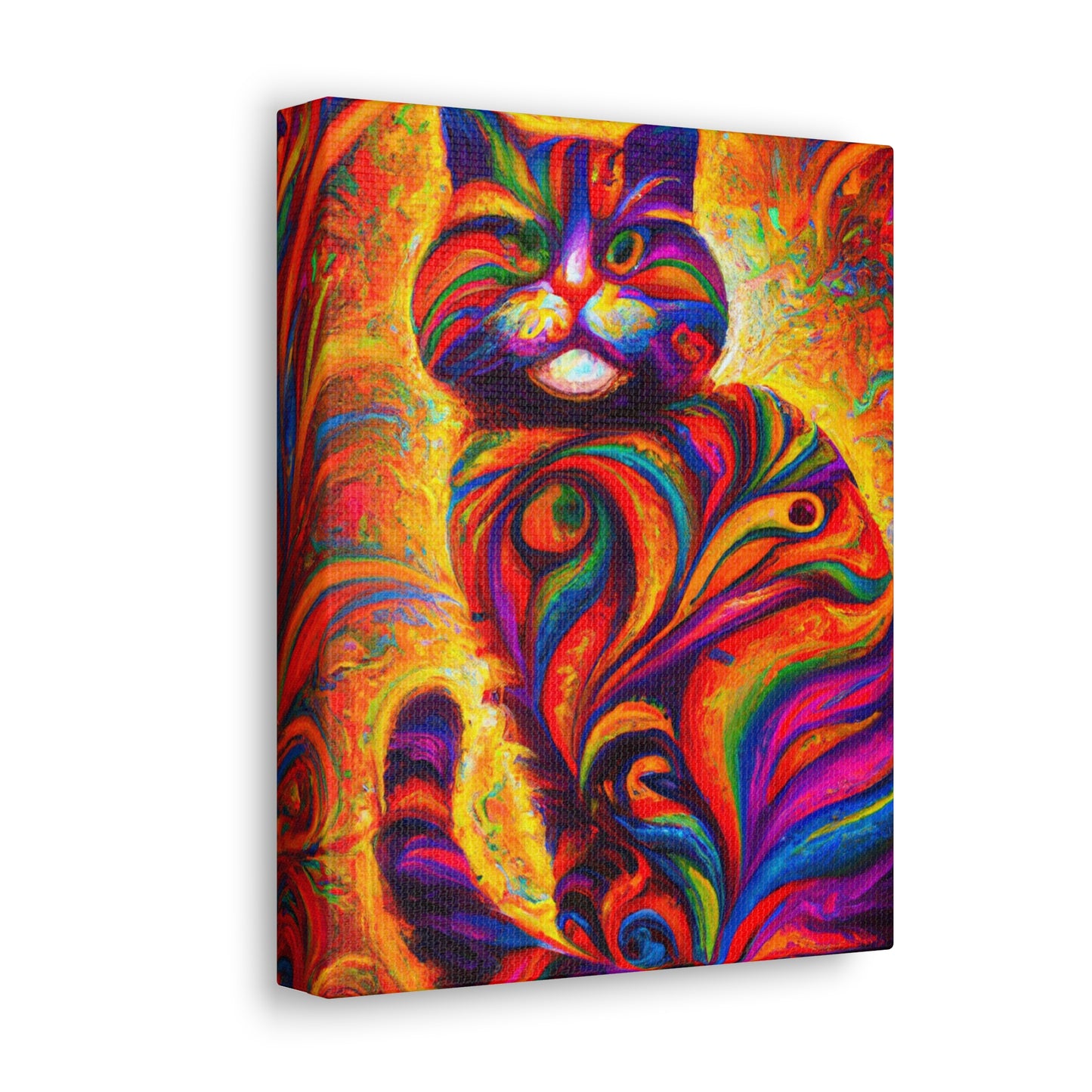 Feline Floral - Canvas
