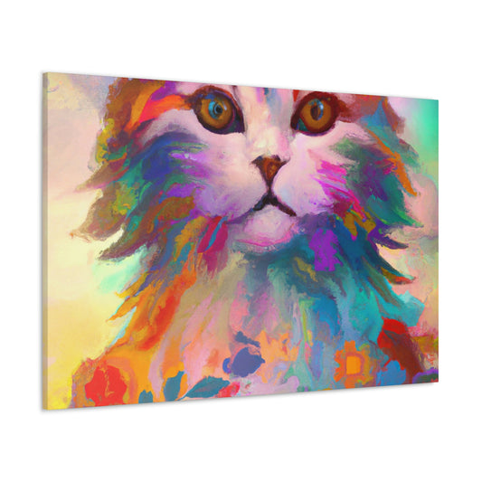 Floral Feline - Canvas