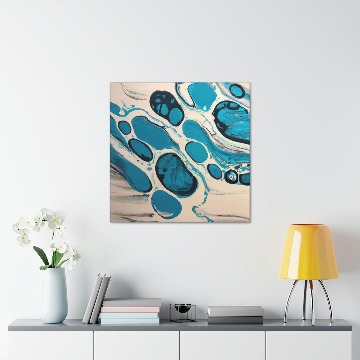 "Aqua Flow" - Canvas