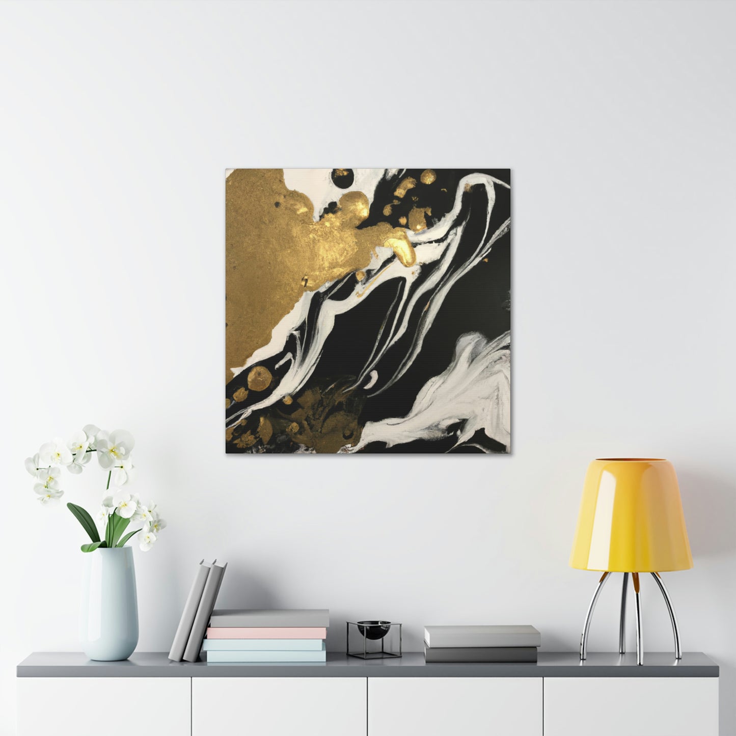 Gilded Mural Bliss - Canvas