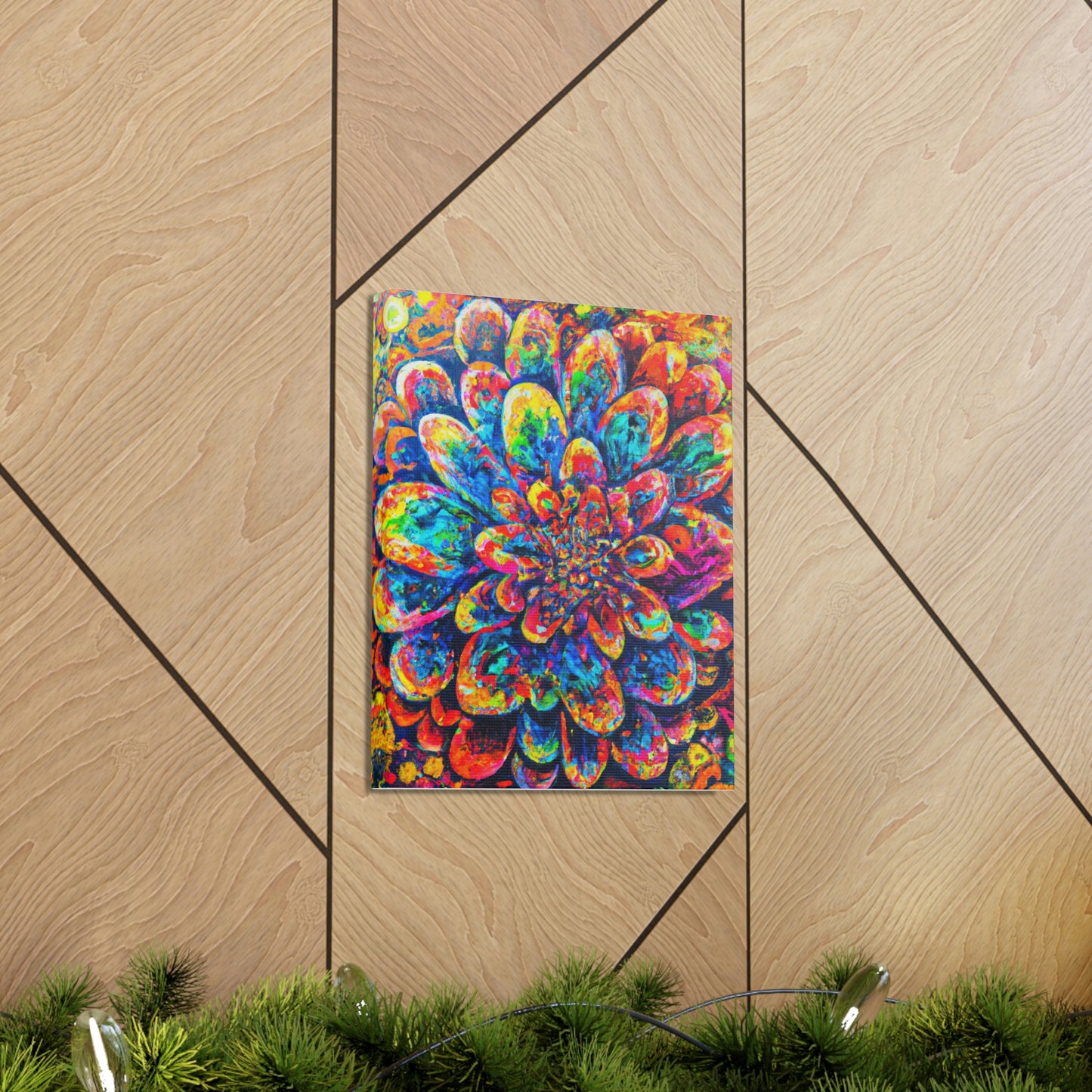 Psychedelic Bloom. - Canvas