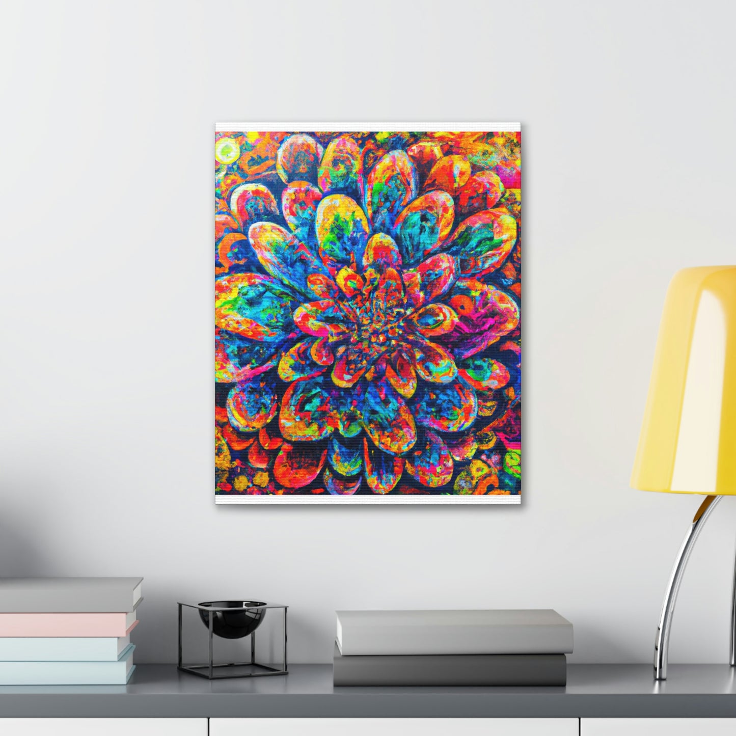 Psychedelic Bloom. - Canvas