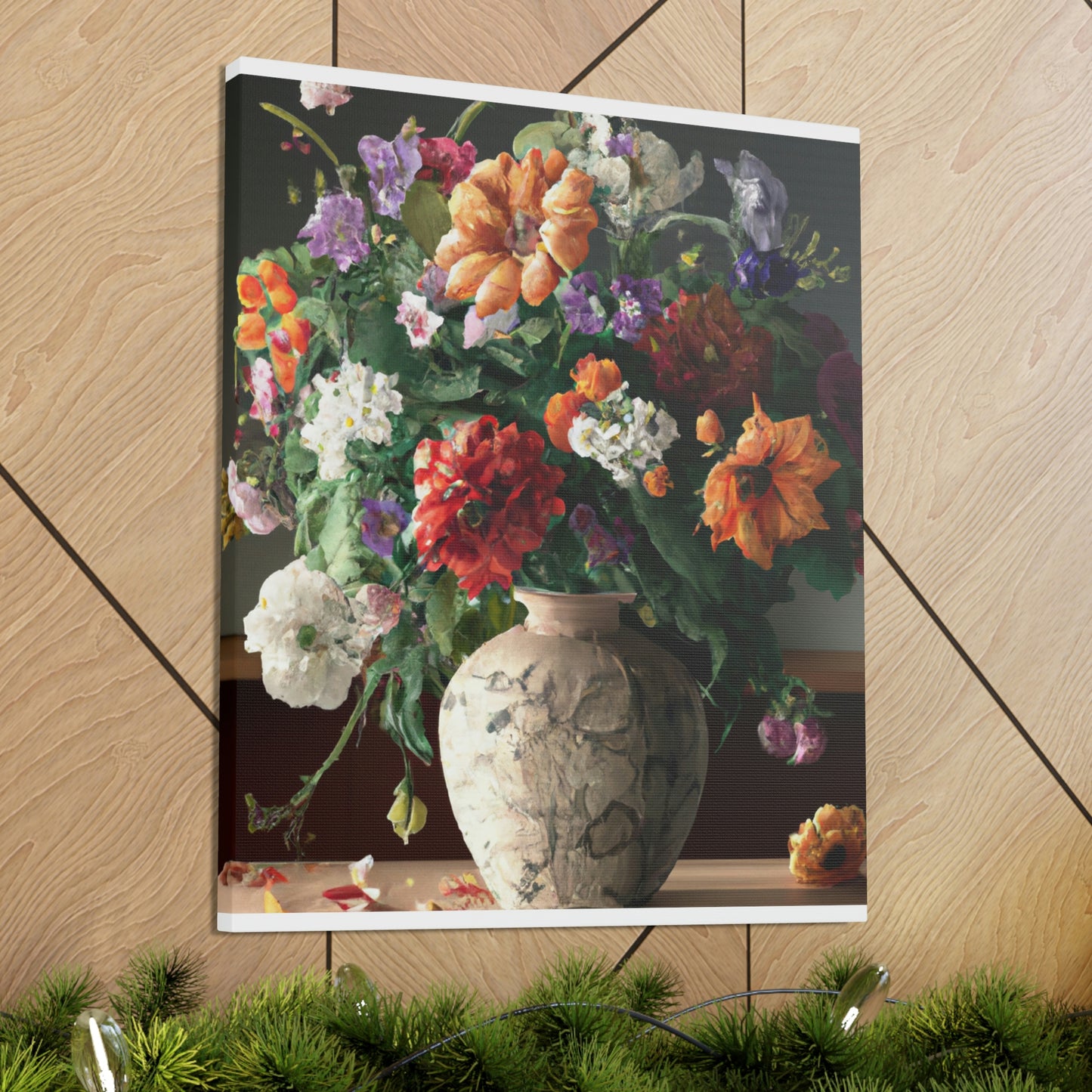 Vibrant Floral Bliss - Canvas