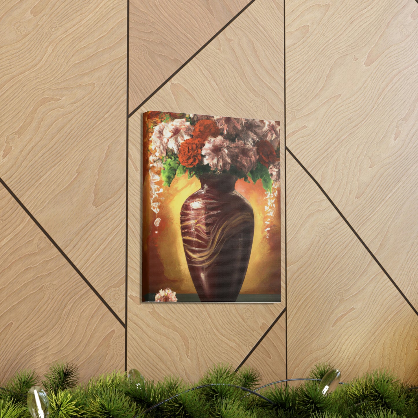 Floral Marvel Scene - Canvas