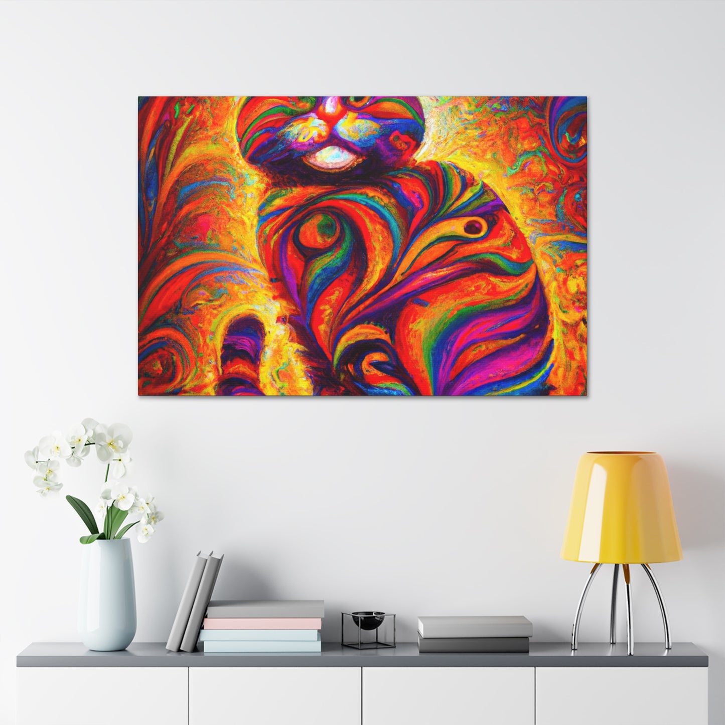 Feline Floral - Canvas