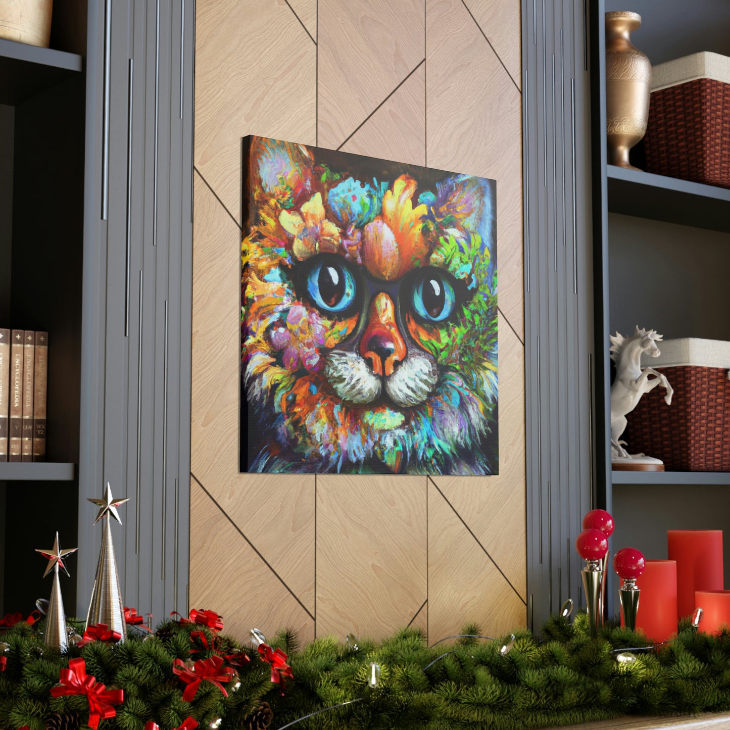 Blissful Cat - Canvas