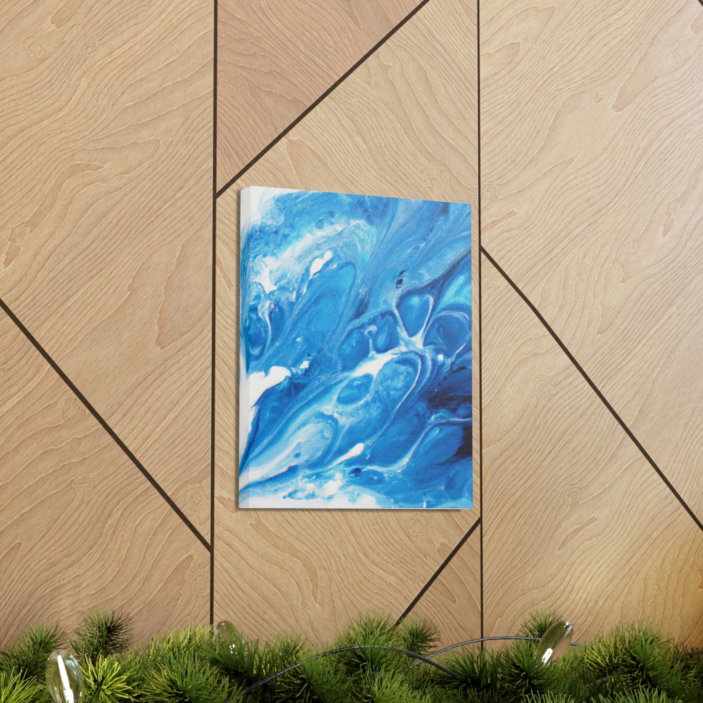 Blue Vapour. - Canvas