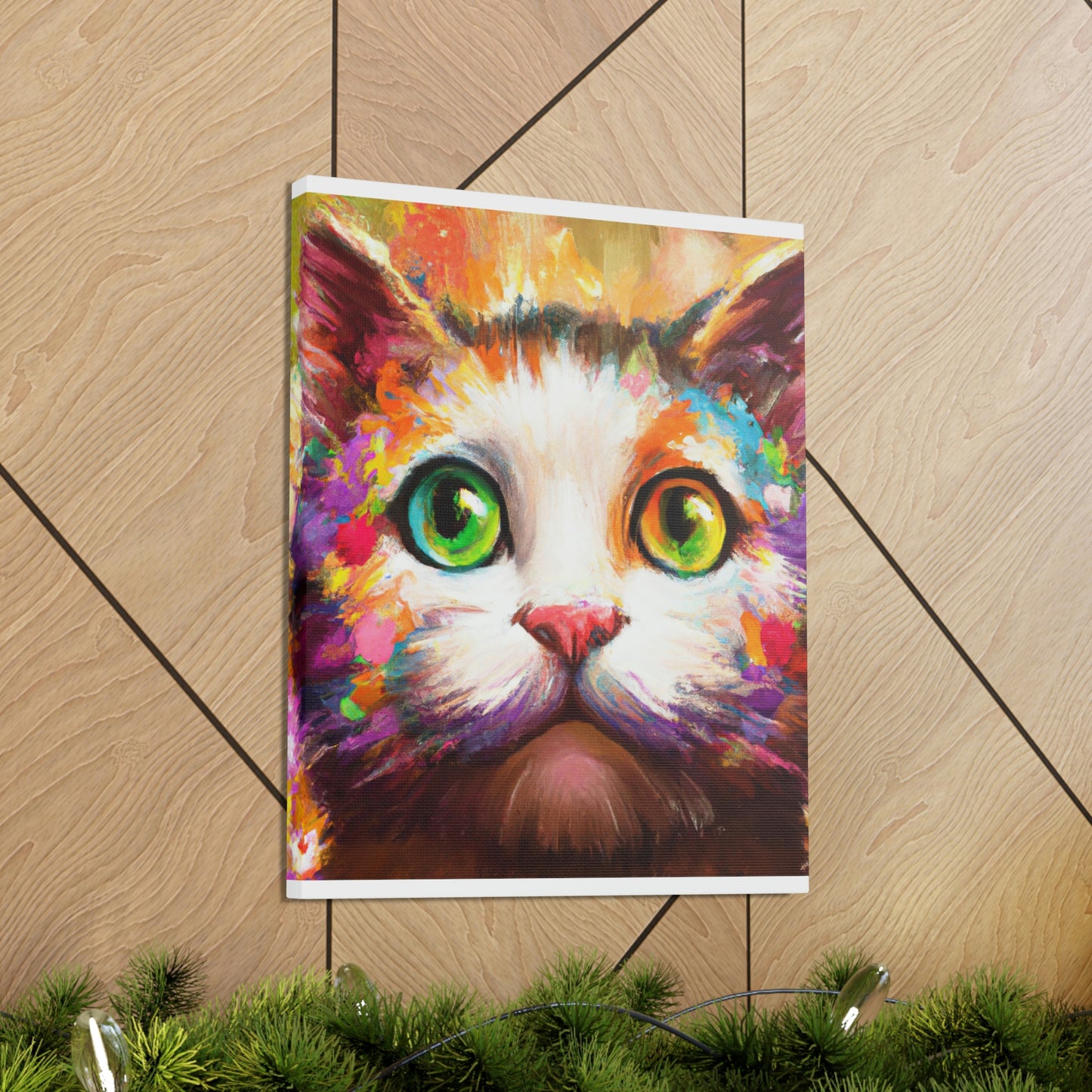 Feline Floral - Canvas