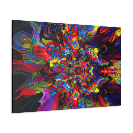 "Trippy Blooms" - Canvas