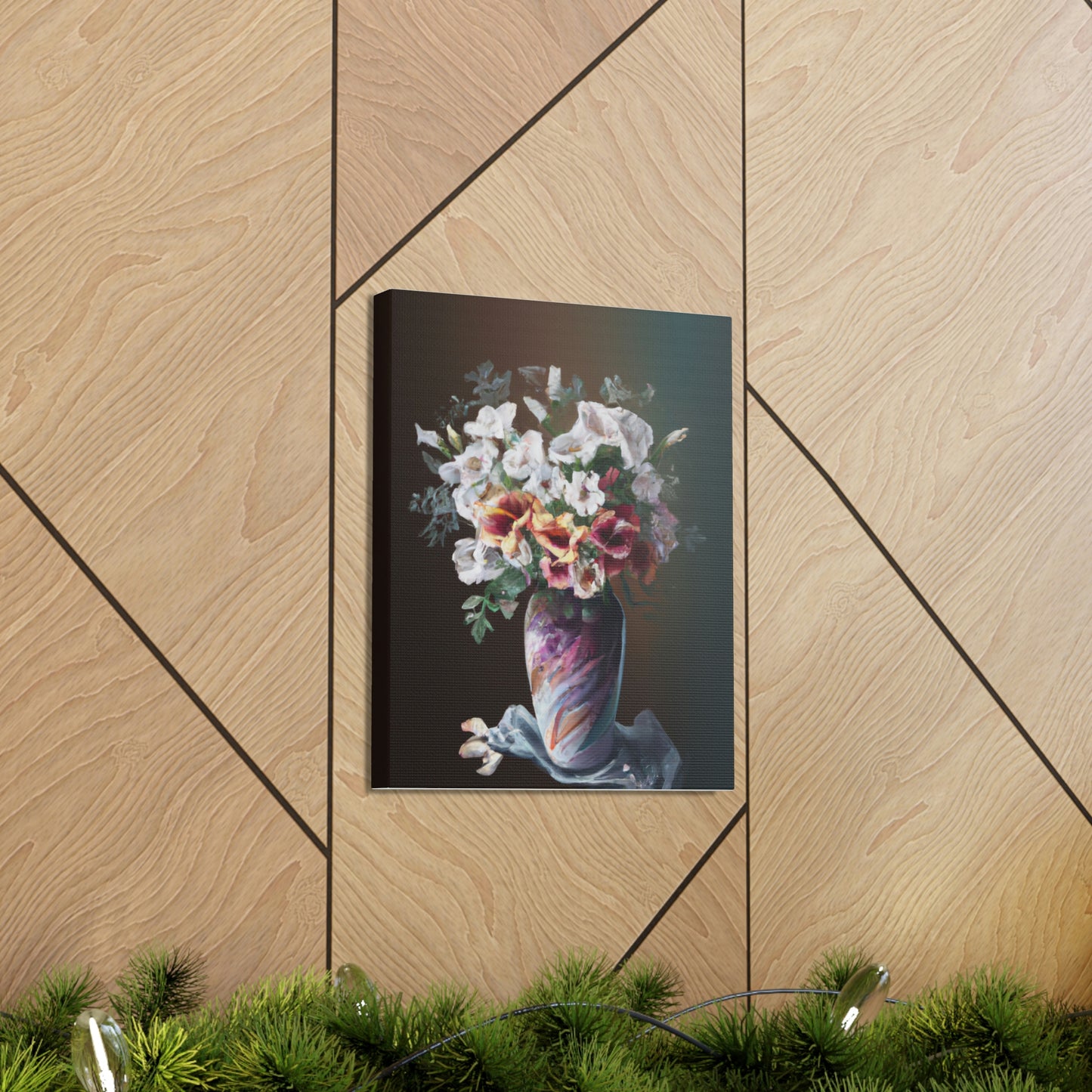 Floral Finesse Dreaming - Canvas
