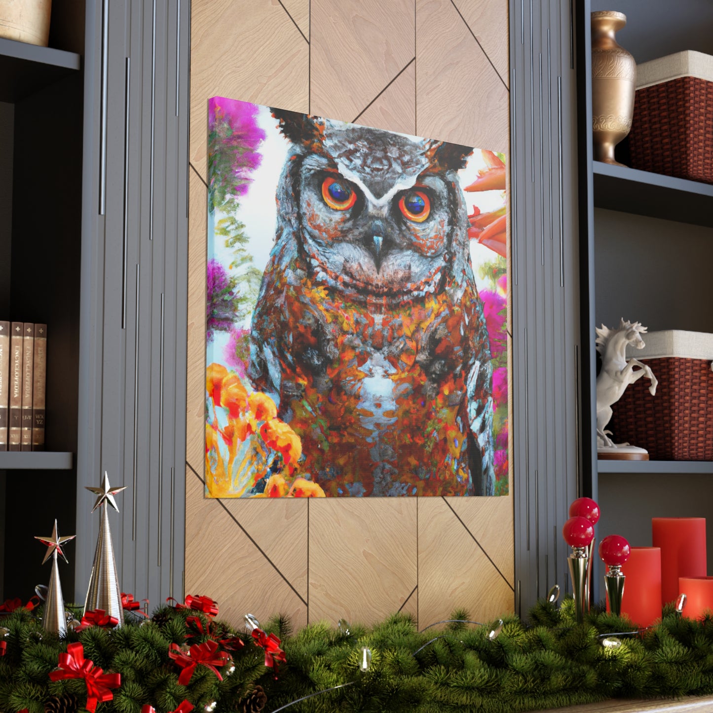 Owl's Splendor. - Canvas