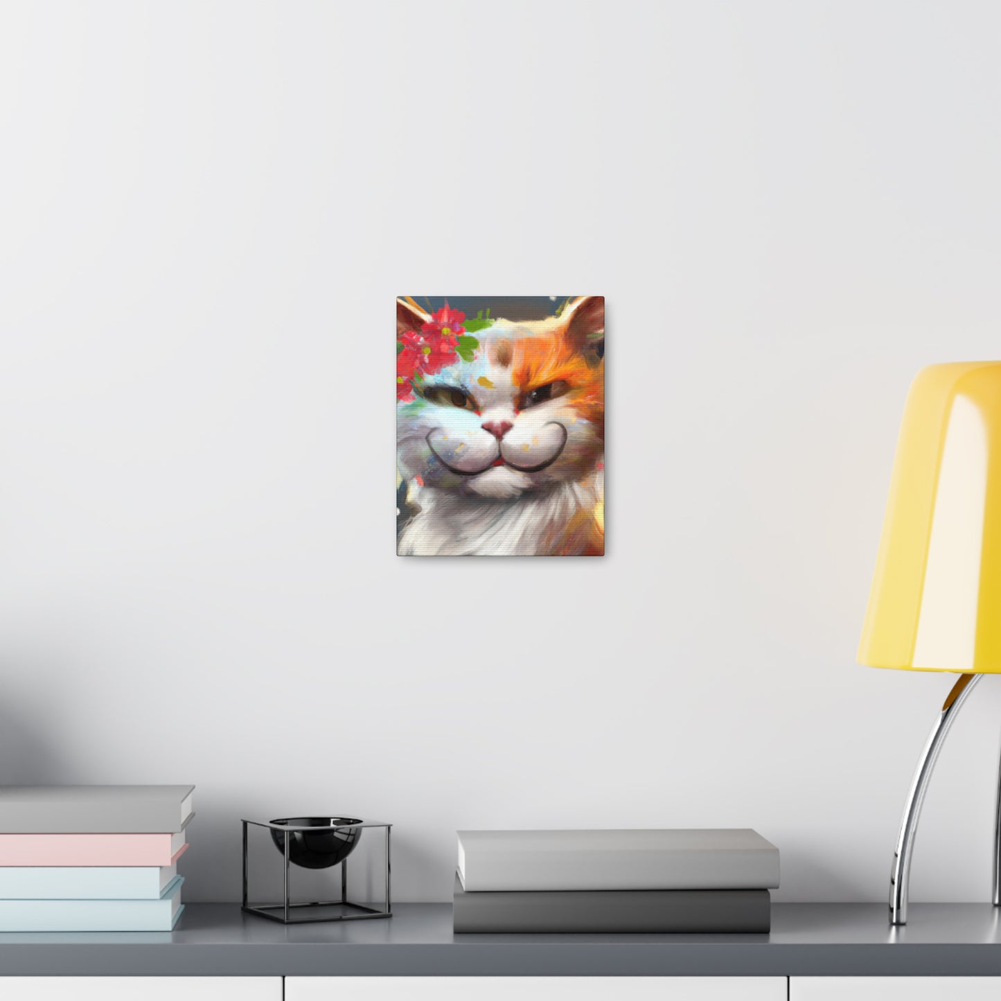Feline Flora - Canvas