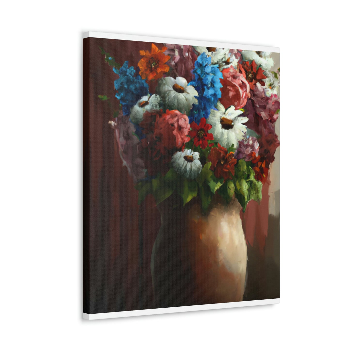 Vibrant Petal Bouquet. - Canvas