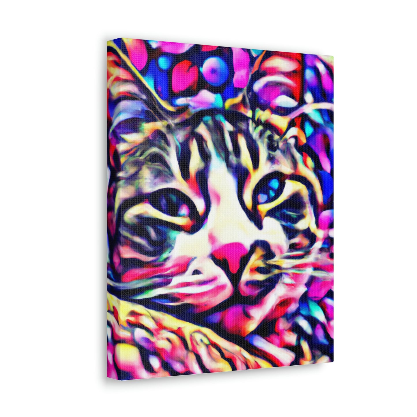 1. Multi-Colored Cat Flux
2. Flowered Digital Mix
3. Flowered Room Cat - Canvas