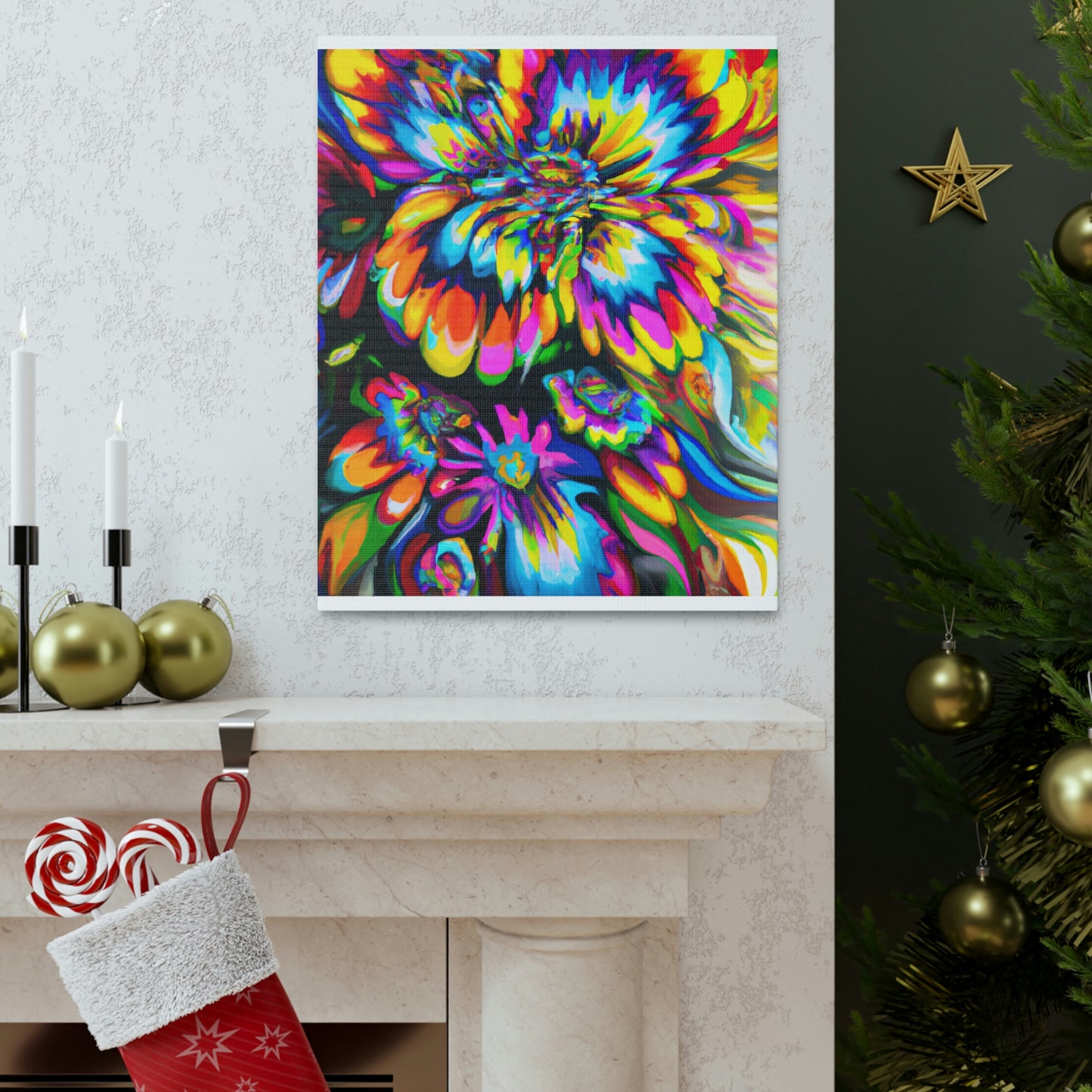 Joyful Bloom. - Canvas