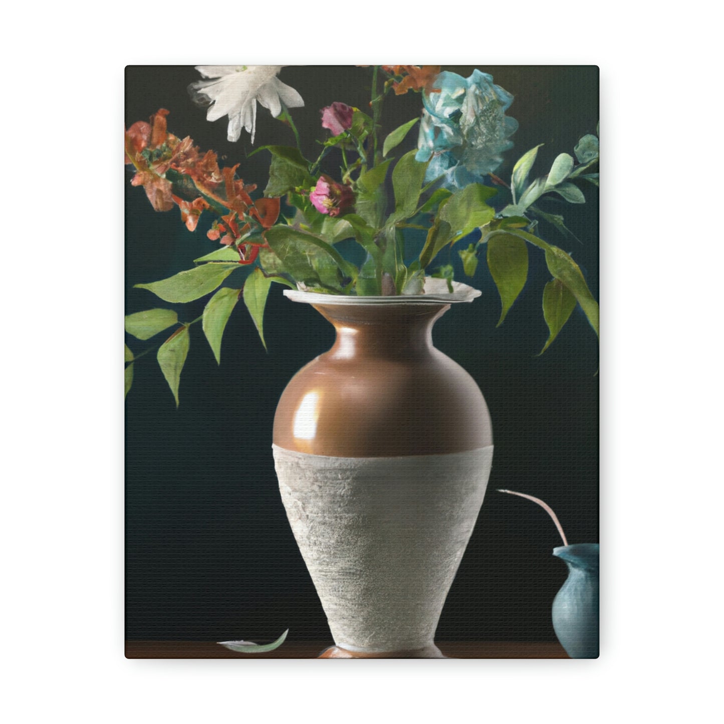 Fuschia Floral Finesse - Canvas