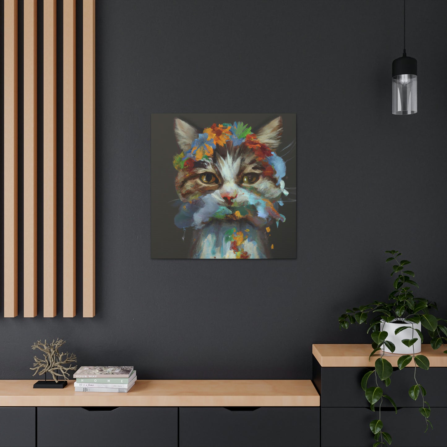 Daisycat. - Canvas