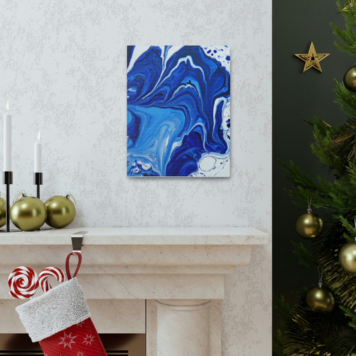 "Aqua Stream" - Canvas