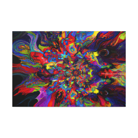 "Trippy Blooms" - Canvas