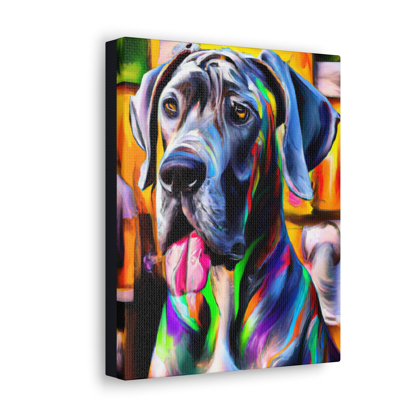 Colorful Canine Joy - Canvas