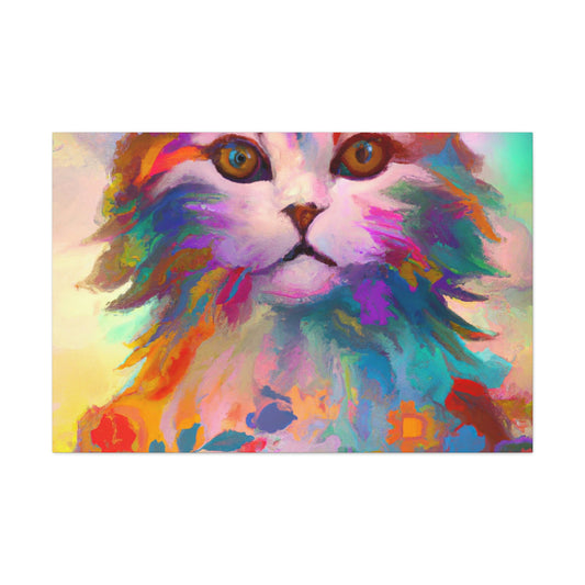 Floral Feline - Canvas
