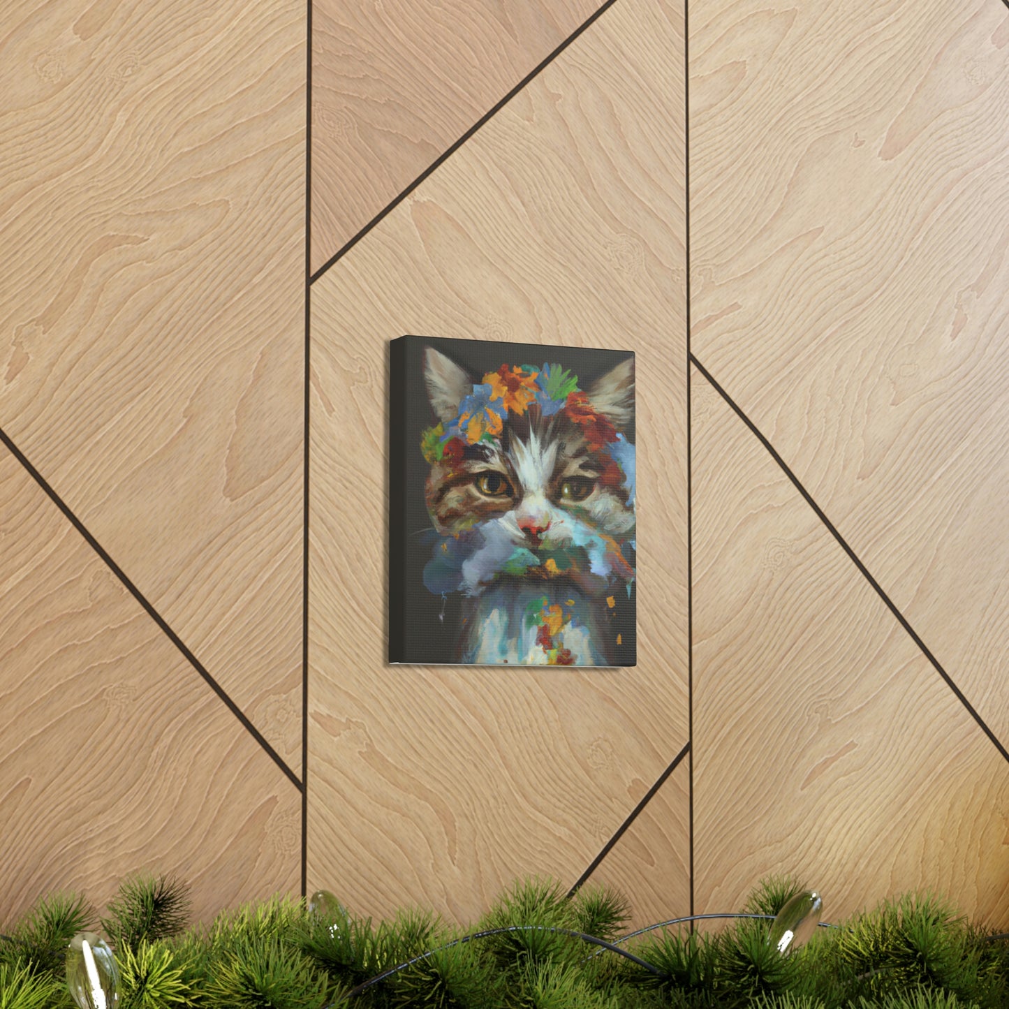 Daisycat. - Canvas