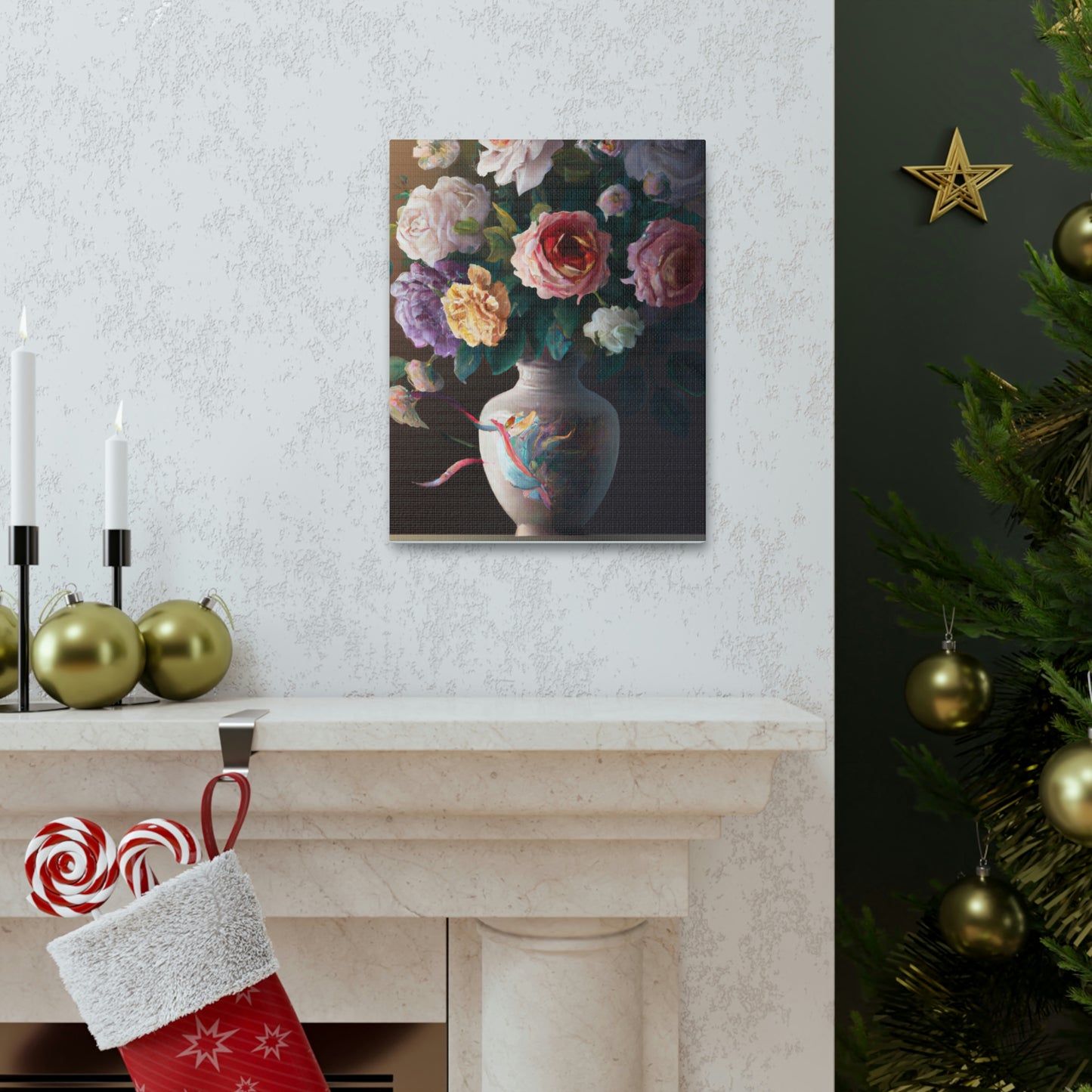 Blooming Petal Splendor - Canvas